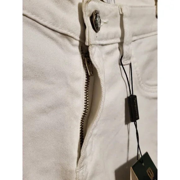 BrazilRoxx Embellished Embroidered Jeans BR 36/US 00 White - NEW With Tags